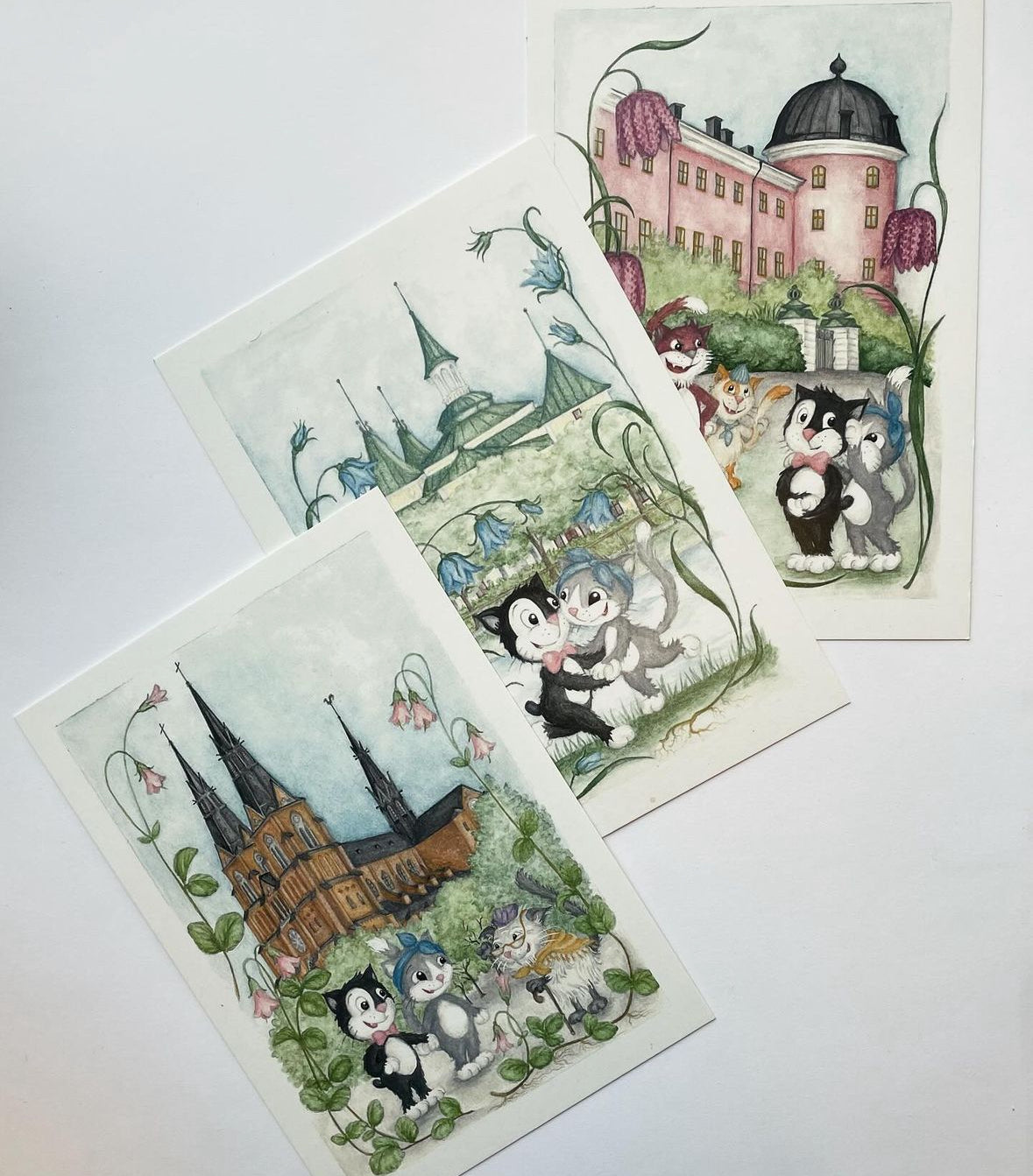 NYHET Pelle Svanslös-kort - 3 motiv