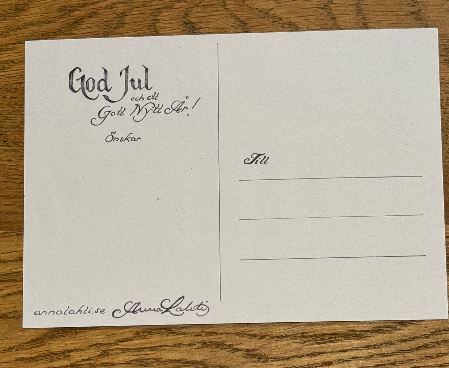 Julkort med Uppsala-motiv