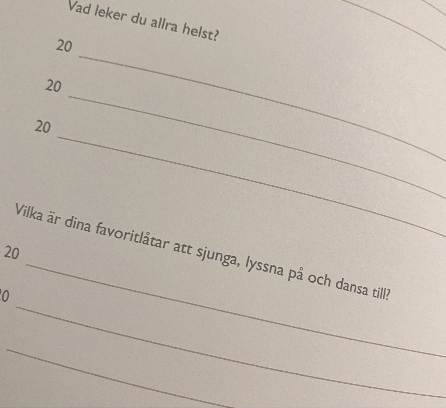 Min första / andra bok