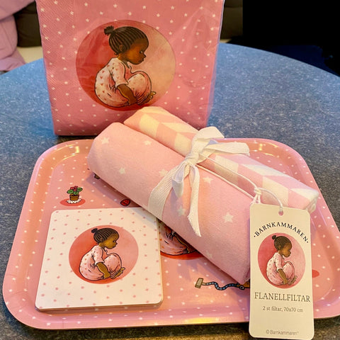Rosa baby-paket